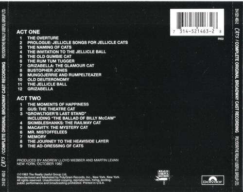 Cats - Complete Original Broadway Cast Recordings [2CD]