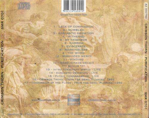 Crimson Thorn - Purification [CD]