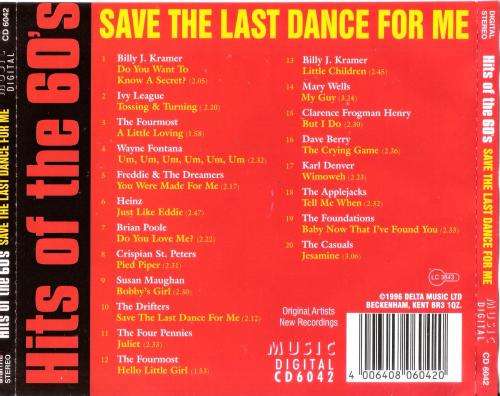 Hits of the 60's - Save the Last Dance for Me [CD]