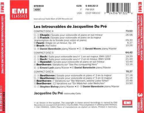 Les introuvables de Jacqueline du Pré 2 (Disc 4, 5 & 6) [3CD]