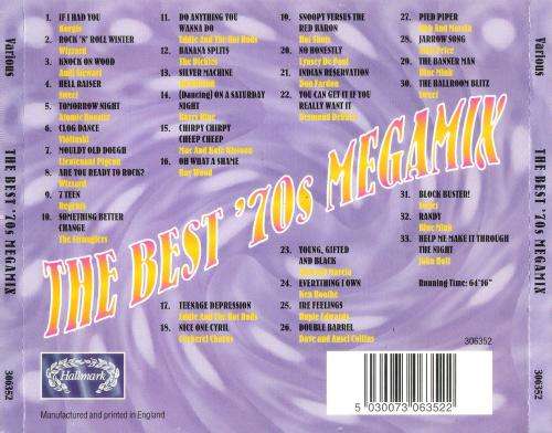The Best 70's Megamix - Various [CD]