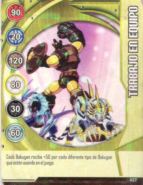 Bakugan Battle Brawlers Trabajo En Equipo Card