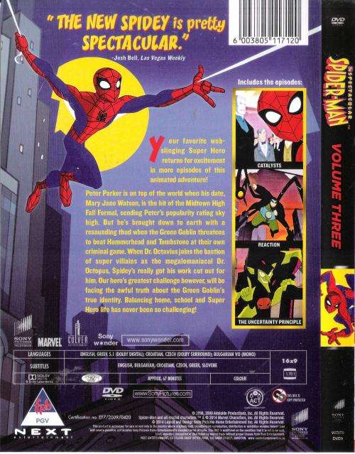The Spectacular Spider-Man Volume Three [DVD]