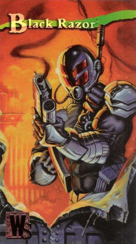 1995 Wildstorm Gallery #4 Black Razor Trading Card [Loose]