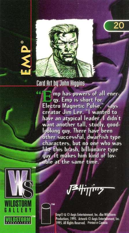 1995 Wildstorm Gallery #20 Emp Trading Card [Loose]