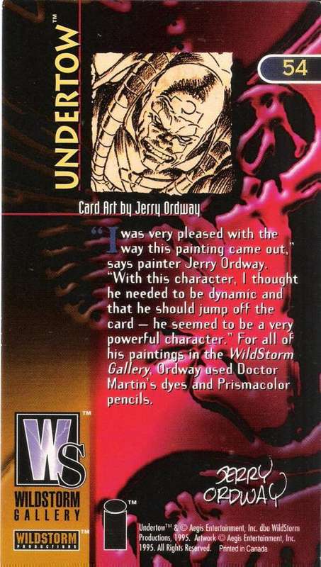 1995 Wildstorm Gallery #54 Undertow Trading Card [Loose]