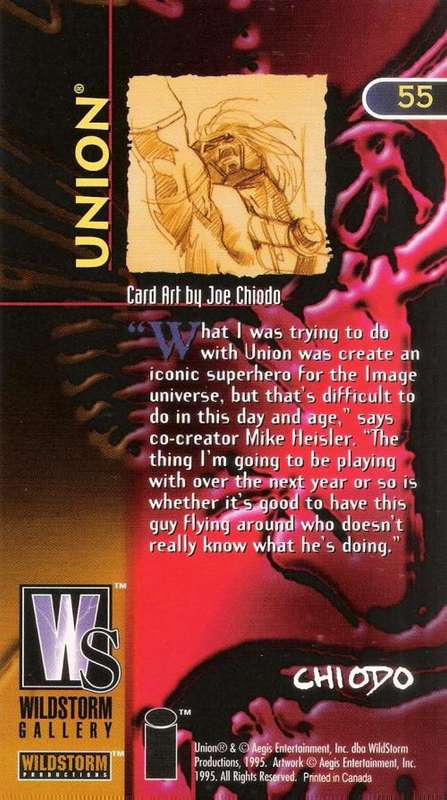 1995 Wildstorm Gallery #55 Union Trading Card [Loose]
