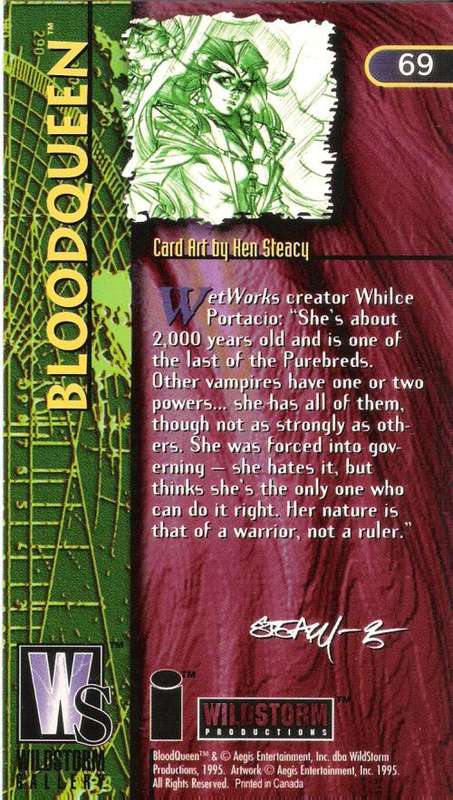 1995 Wildstorm Gallery #69 BloodQueen Trading Card [Loose]