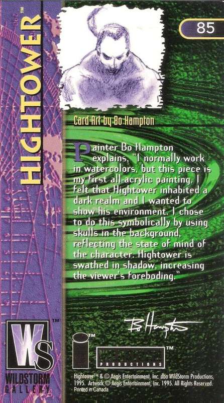 1995 Wildstorm Gallery #85 Hightower Trading Card [Loose]