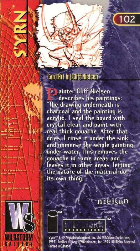 1995 Wildstorm Gallery #102 S'yrn Trading Card [Loose]