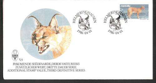 SWA 1986 Additional Stamp Value, Third Definitive Series FDC 52.1