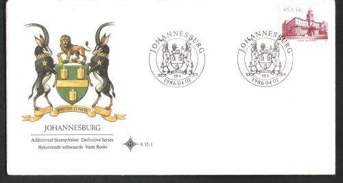 RSA 1986 Johannesburg FDC 4.15.1