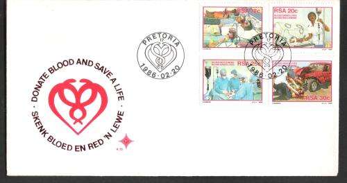 RSA 1986 Donate Blood and Save a Life FDC 4.15