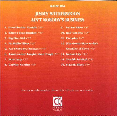 The Blues Collection: #24 - Jimmy Witherspoon - Ain't Nobody's Business [CD + Magazine]
