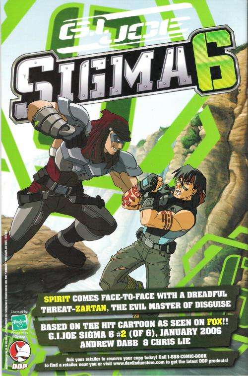DDP - G.I. Joe Sigma 6 #1 (Dec 2005) [NM]