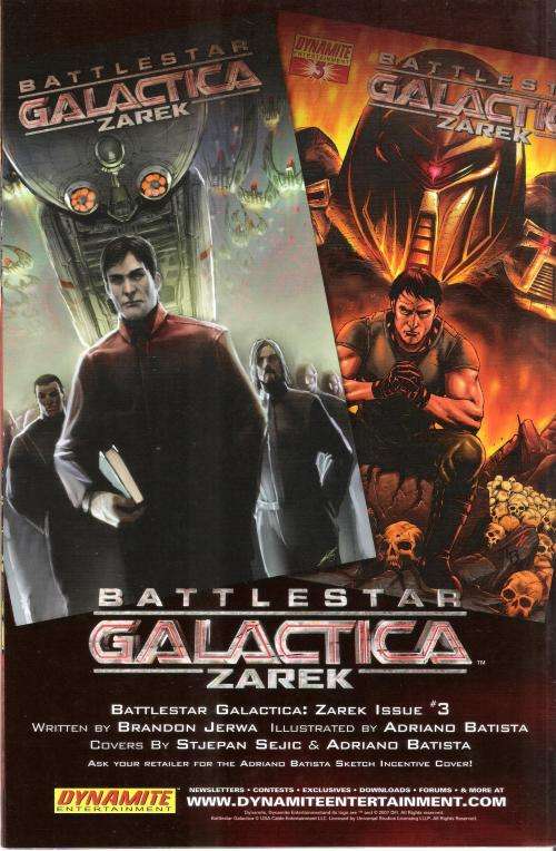 Dynamite - Battlestar Galactica - Zarek #2(A) (Feb 2007) [NM]