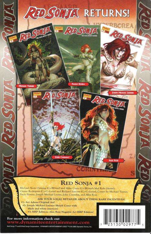 Dynamite - Red Sonja She-Devil with a Sword #0(B) (Apr 2005) [NM]
