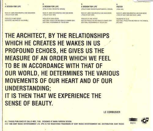 Manic Street Preachers - A Design for Life [CD Single]