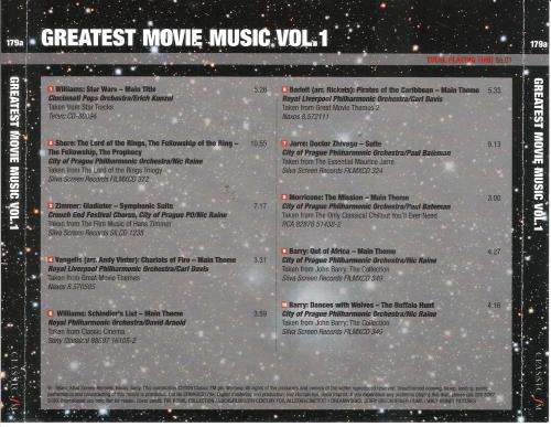 Greatest Movie Music Vol. 1 [CD]