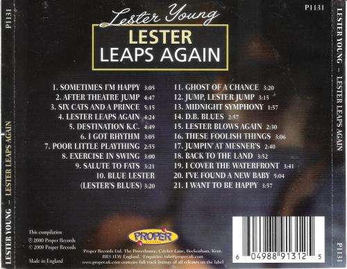 Lester Young - Lester Leaps Again [CD]