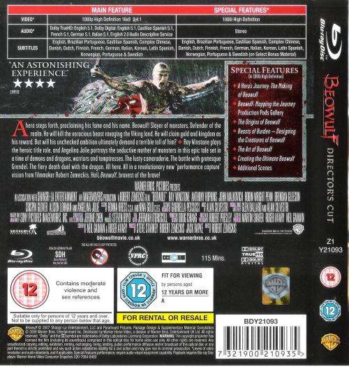 Beowulf - Director's Cut [Blu-Ray]