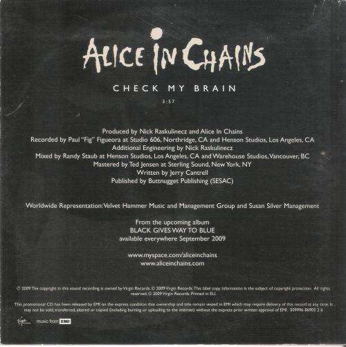 Alice in Chains - Check my Brain [CD Single]