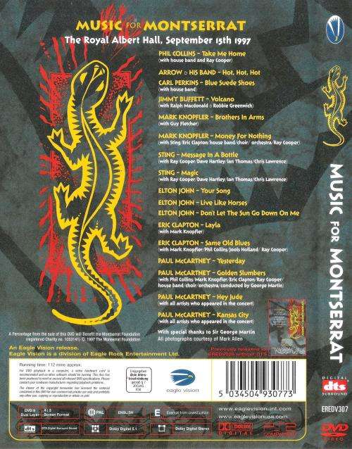 Music for Monsterrat - The Royal Albert Hall 15 September 1997 [DVD]