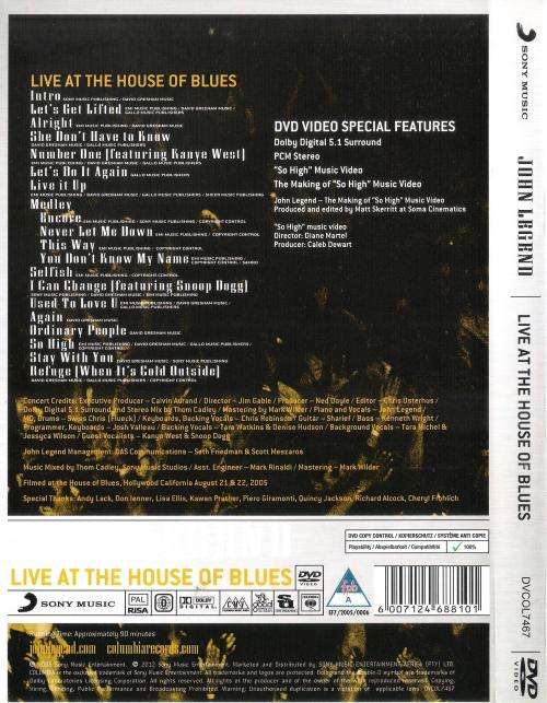 John Legend - Live at the House of Blues [DVD]