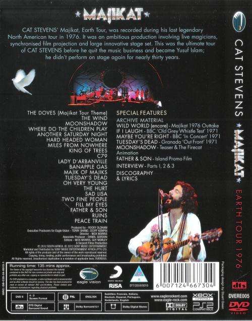Cat Stevens - Majikat - Earth Tour 1976 [DVD]