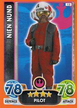 2016 Star Wars Force Attax Extra The Force Awakens #15 Nien Nunb