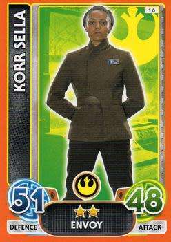 2016 Star Wars Force Attax Extra The Force Awakens #16 Korr Sella