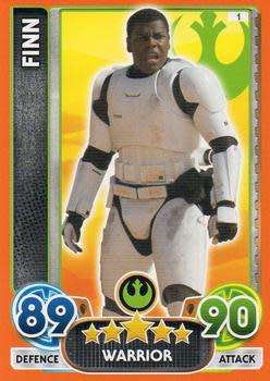 2016 Star Wars Force Attax Extra The Force Awakens #1 Finn