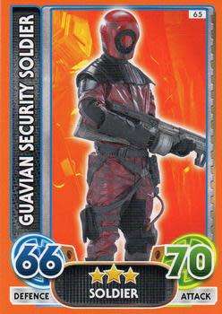 2016 Star Wars Force Attax Extra The Force Awakens #65 Guavian Security Soldier
