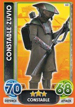 2016 Star Wars Force Attax Extra The Force Awakens #63 Constable Zubio