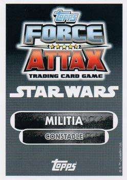 2016 Star Wars Force Attax Extra The Force Awakens #63 Constable Zubio