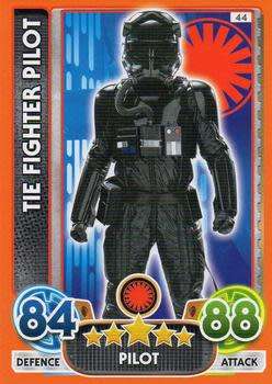 2016 Star Wars Force Attax Extra The Force Awakens #44 Tie Fighter Pilot