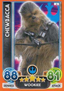 2016 Star Wars Force Attax Extra The Force Awakens #6 Chewbacca