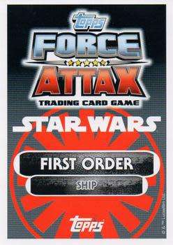 2016 Star Wars Force Attax Extra The Force Awakens #52 Kylo Ren`s Command Shuttle