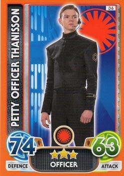 2016 Star Wars Force Attax Extra The Force Awakens #36 Petty Officer Thanisson