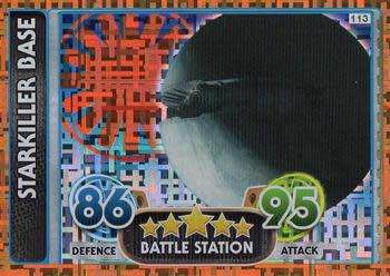 2016 Star Wars Force Attax Extra The Force Awakens #113 Starkiller Base [RAINBOW FOIL]