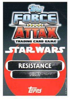 2016 Star Wars Force Attax Extra The Force Awakens #123 Poe Dameron [RAINBOW FOIL]