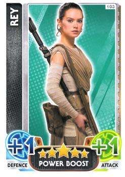2016 Topps Star Wars Force Attax The Force Awakens #103 Rey