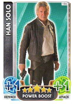 2016 Topps Star Wars Force Attax The Force Awakens #106 Han Solo