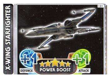 2016 Topps Star Wars Force Attax The Force Awakens #121 X-Wing Starfighter