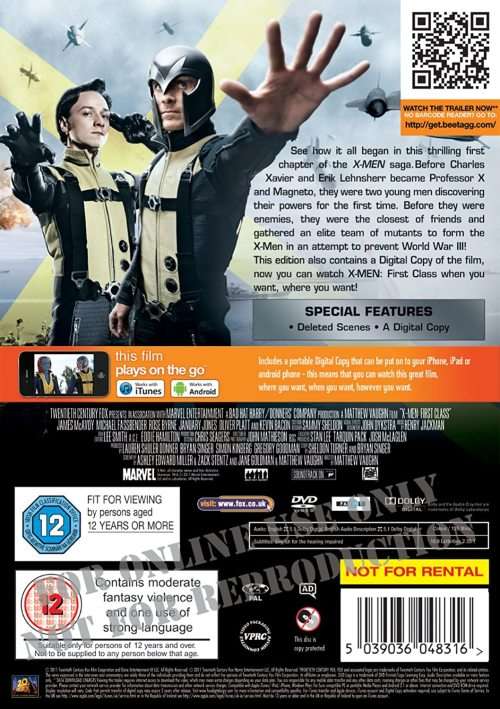X-Men: First Class (2011) [DVD+Digital Copy]