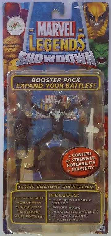 Marvel Legends SHOWDOWN Booster Pack Black Costume Spider-Man [Toy Biz 2005]