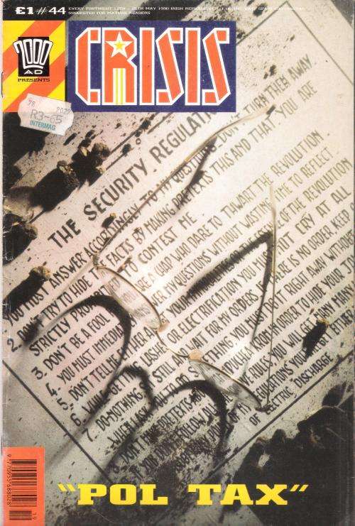 2000AD Presents - Crisis #44 [Every Fortnight 12th - 25th May 1990 * Suggested for Mature Readers]
