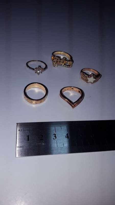 Costume Jewellery Ring (x5)