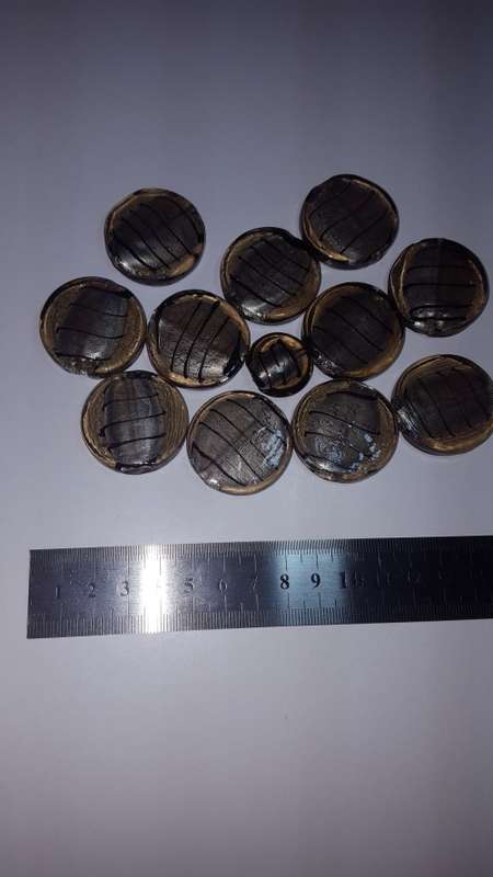 Costume Jewellery Beads (11 x large 1 x small)