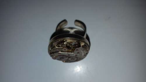 Helbros Vintage Watch Movement Steampunk Ring